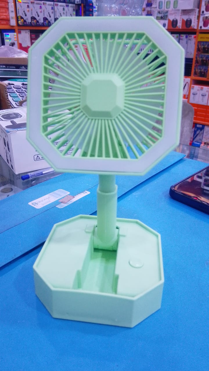 2-in-1 Portable Foldable Rechargeable Fan